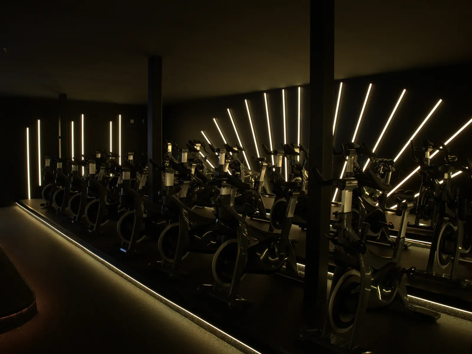 Vision Bleu permanent LED lighting in a fitness studio — view 4