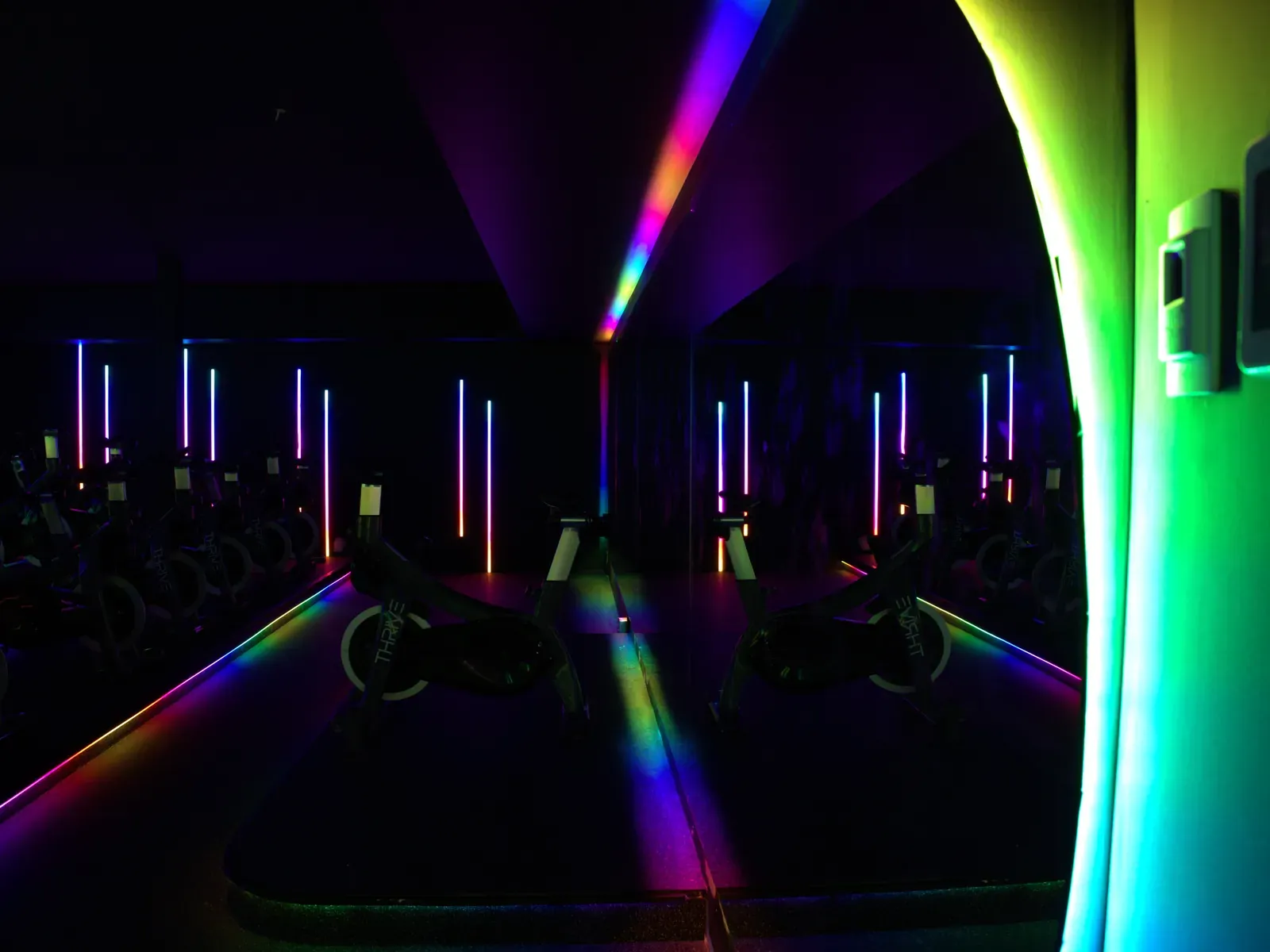Vision Bleu permanent LED lighting in a fitness studio — view 6