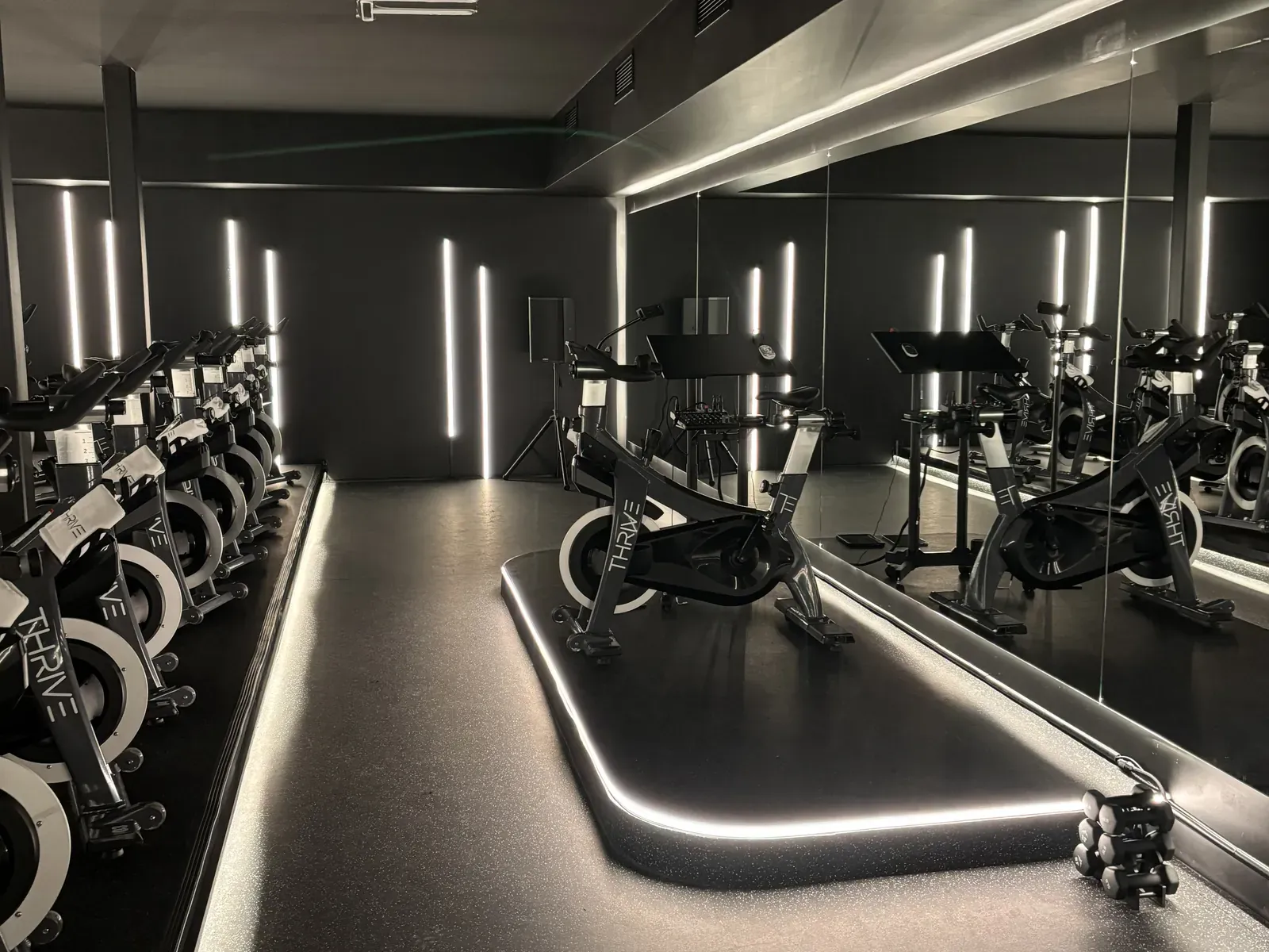 Vision Bleu permanent LED lighting in a fitness studio — view 7