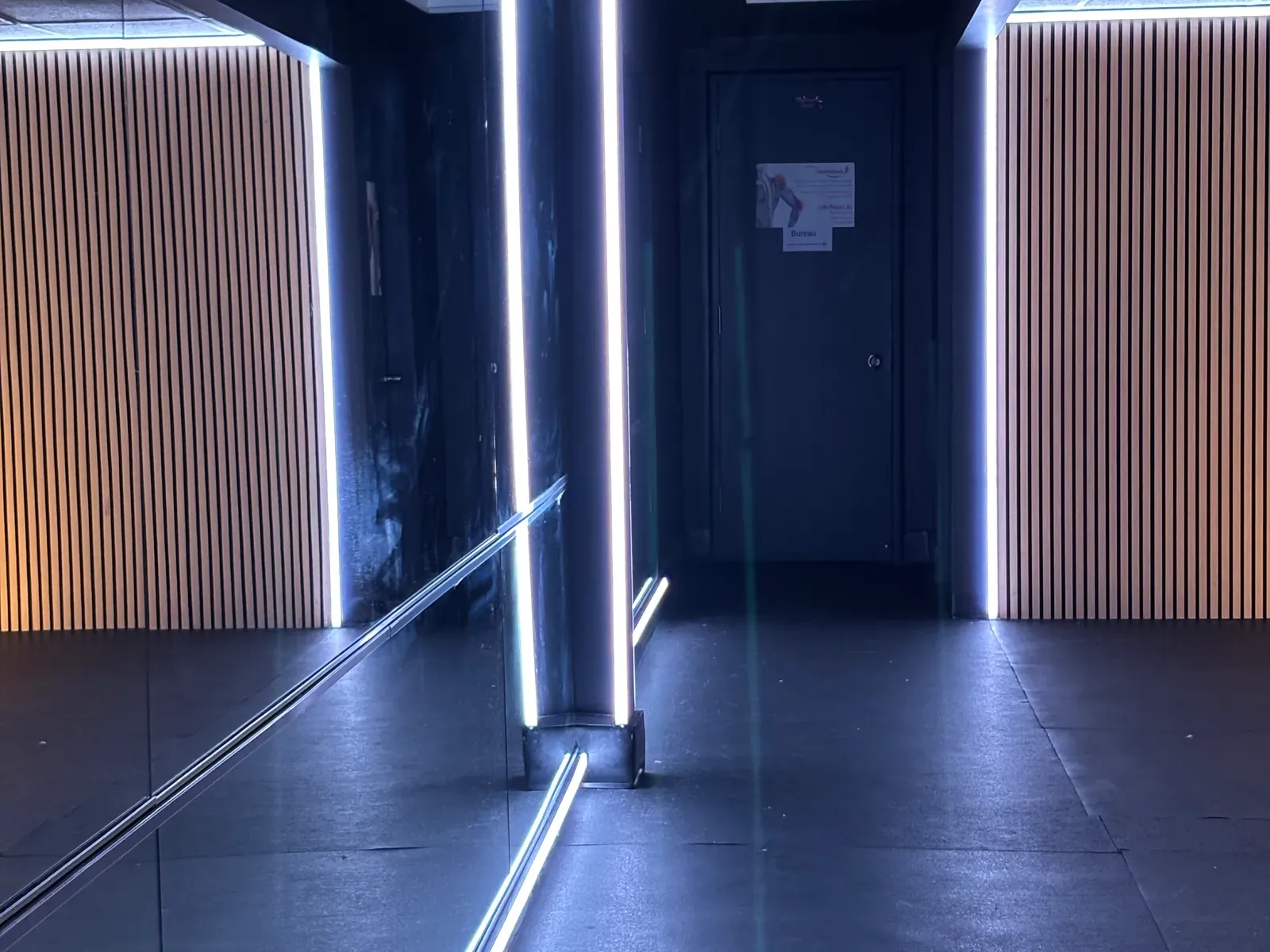 Vision Bleu permanent LED lighting in a gym — view 2